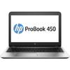 Laptop HP ProBook 450 G4, 15.6'' FHD, Core i7-7500U 2.7GHz, 8GB DDR4, 256GB SSD, GeForce 930MX 2GB, FingerPrint Reader, Win 10 Pro 64bit, Argintiu