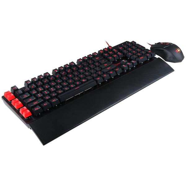 Kit Tastatura si Mouse Redragon Yaksa + Nemeanlion, USB, Negru