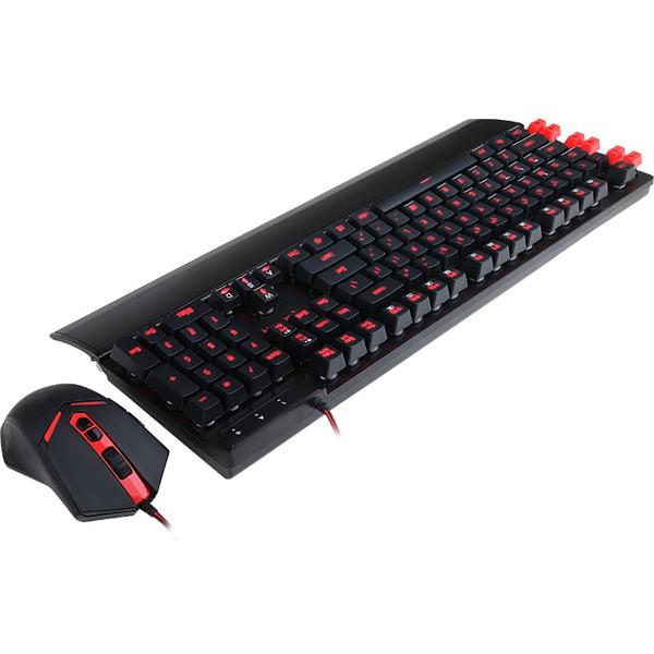 Kit Tastatura si Mouse Redragon Yaksa + Nemeanlion, USB, Negru