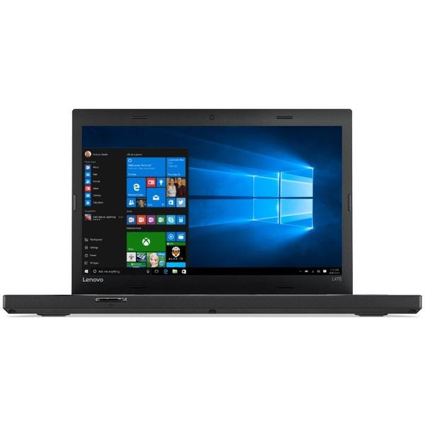 Laptop Lenovo ThinkPad L470, 14.0'' FHD, Core i7-7500U 2.7GHz, 8GB DDR4, 256GB SSD, Radeon R5 M430 2GB, FingerPrint Reader, Win 10 Pro 64bit, Negru