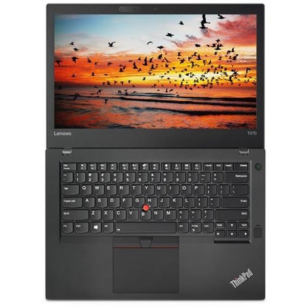 Laptop Lenovo ThinkPad T470, 14.0'' FHD, Core i7-7500U 2.7GHz, 8GB DDR4, 256GB SSD, Intel HD 620, FingerPrint Reader, Win 10 Pro 64bit, Negru