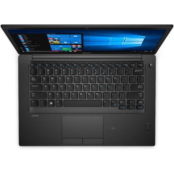 Laptop Dell Latitude 7480, 14.0'' FHD, Core i5-7300U 2.6GHz, 8GB DDR4, 512GB SSD, Intel HD 620, FingerPrint Reader, Win 10 Pro 64bit, Negru