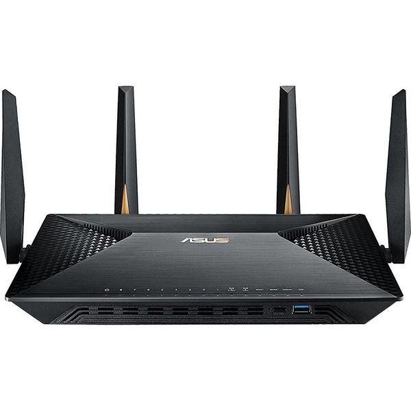 Router Wireless Asus BRT-AC828, Gigabit, 802.11 a/b/g/n/ac, 2 x WAN, 8 x LAN, 800 + 1734Mbps, Dual Band AC2600