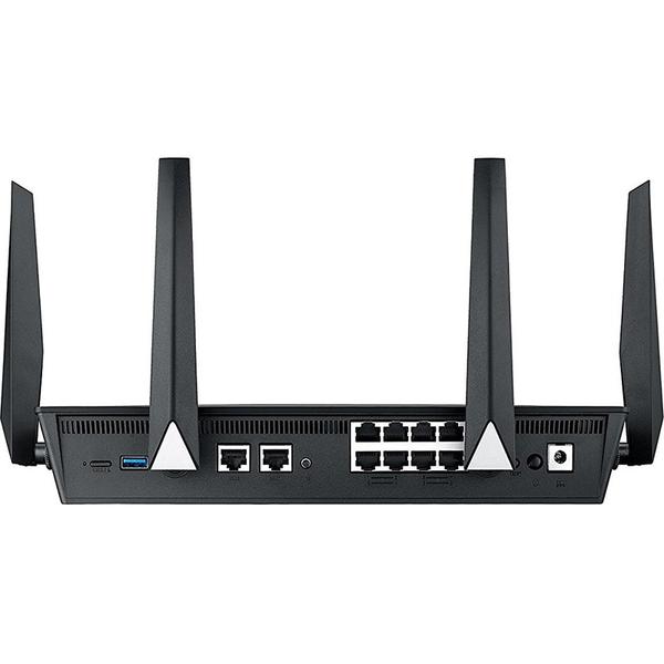 Router Wireless Asus BRT-AC828, Gigabit, 802.11 a/b/g/n/ac, 2 x WAN, 8 x LAN, 800 + 1734Mbps, Dual Band AC2600