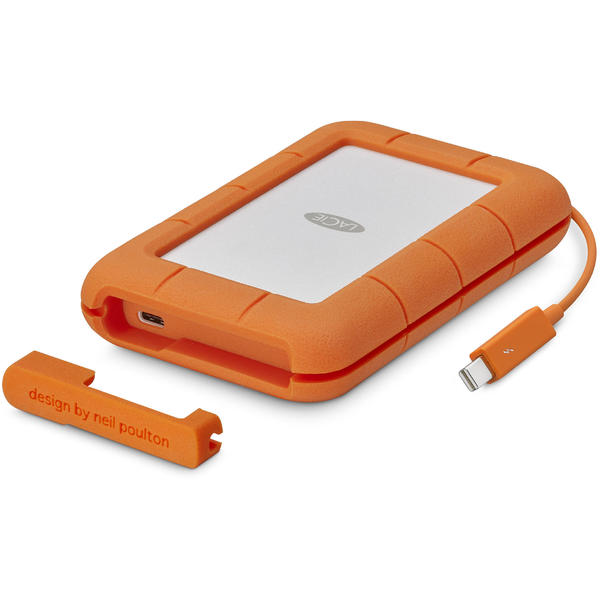 Hard Disk Extern Lacie Rugged Thunderbolt USB-C, 5TB, USB Tip C, Portocaliu