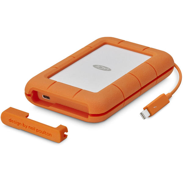 Hard Disk Extern Lacie Rugged Thunderbolt USB-C, 2TB, USB Tip C, Portocaliu