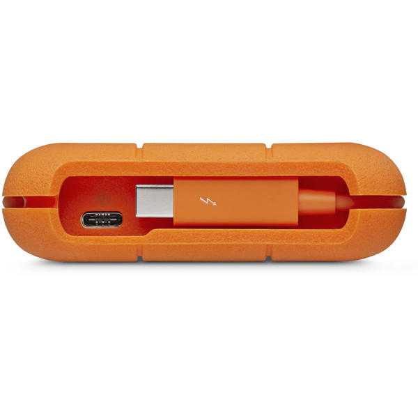 Hard Disk Extern Lacie Rugged Thunderbolt USB-C, 2TB, USB Tip C, Portocaliu