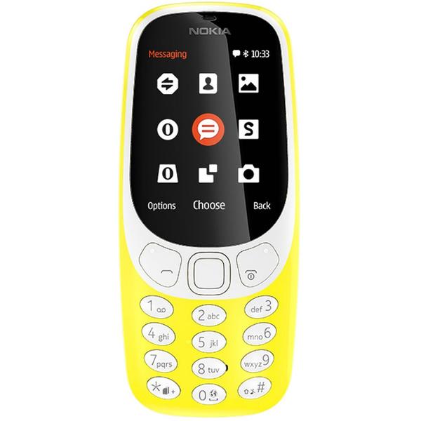 Telefon mobil Nokia 3310 (2017), Dual SIM, 2.4'' TFT, 2MP, 2G, Bluetooth, Yellow