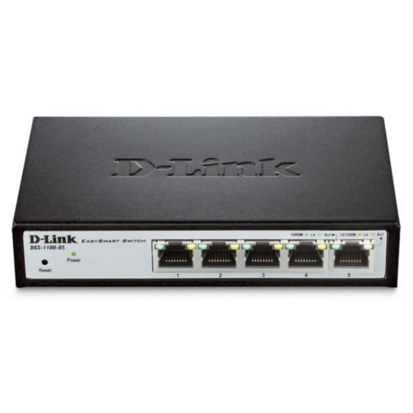 Switch D-LINK DGS-1100-05, Gigabit, 5x 10/100/1000Mbps, Management