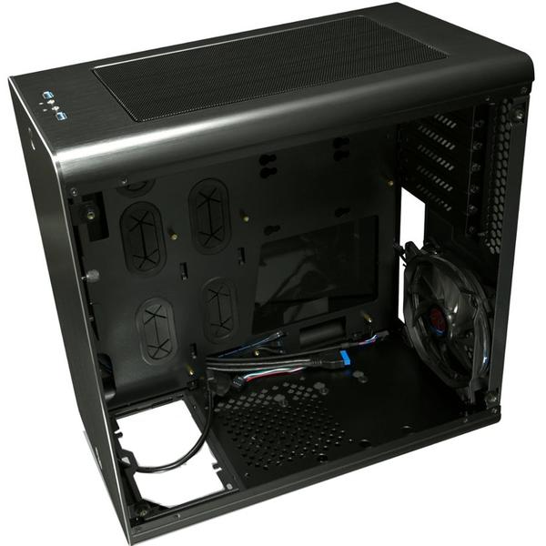 Carcasa RAIJINTEK THETIS Black Window, Cube, Fara sursa, Negru