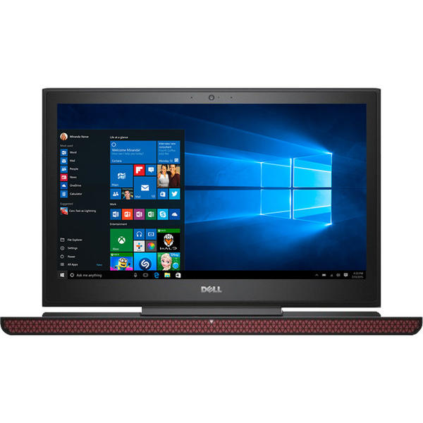Laptop Dell Inspiron 7567, 15.6'' FHD, Core i7-7700HQ 2.8GHz, 8GB DDR4, 1TB + 8GB SSHD, GeForce GTX 1050 Ti 4GB, Linux, Negru