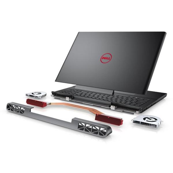 Laptop Dell Inspiron 7567, 15.6'' FHD, Core i7-7700HQ 2.8GHz, 8GB DDR4, 1TB + 8GB SSHD, GeForce GTX 1050 Ti 4GB, Linux, Negru