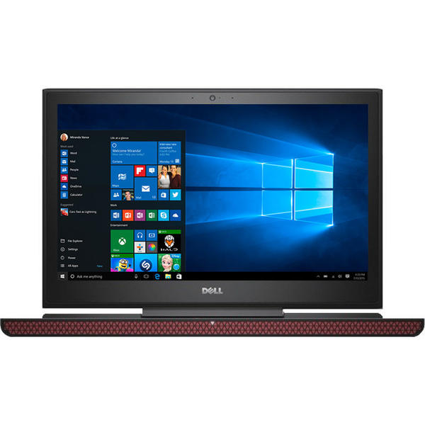 Laptop Dell Inspiron 7567, 15.6'' FHD, Core i7-7700HQ 2.8GHz, 8GB DDR4, 1TB + 8GB SSHD, GeForce GTX 1050 Ti 4GB, Win 10 Home 64bit, Negru