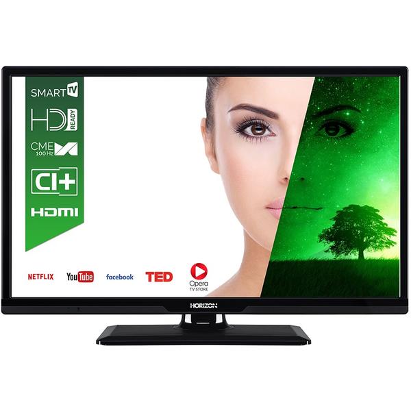 Televizor LED Horizon Smart TV 24HL7110H, 60cm, HD, Negru