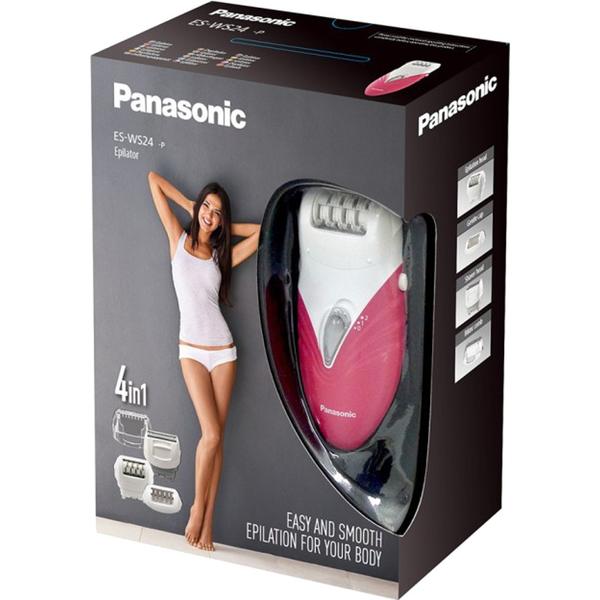 Epilator Panasonic ES-WS24-P503, Alb/Roz