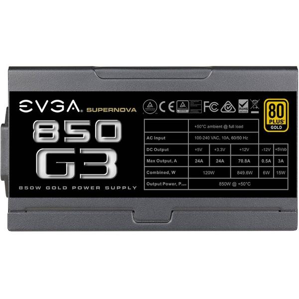 Sursa EVGA SuperNOVA G3, 850W, Certificare 80+ Gold