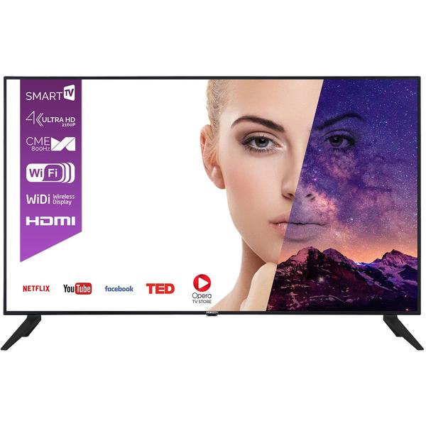 Televizor LED Horizon 55HL9710U, 139cm / 55", 4K UHD, Wi-Fi, Smart TV, Negru/Argintiu
