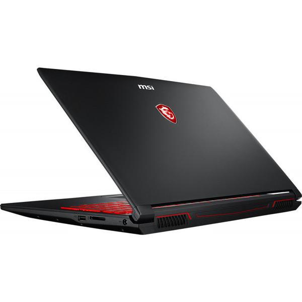 Laptop MSI GL62M 7REX, 15.6'' FHD, Core i7-7700HQ 2.8GHz, 8GB DDR4, 1TB HDD + 128GB SSD, GeForce GTX 1050 Ti 2GB, Red Backlit, Win 10 Home 64bit, Negru