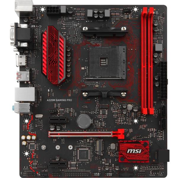 Placa de baza MSI A320M GAMING PRO, Socket AM4, mATX