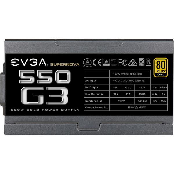 Sursa EVGA SuperNOVA 550 G3, 550W, Certificare 80+ Gold