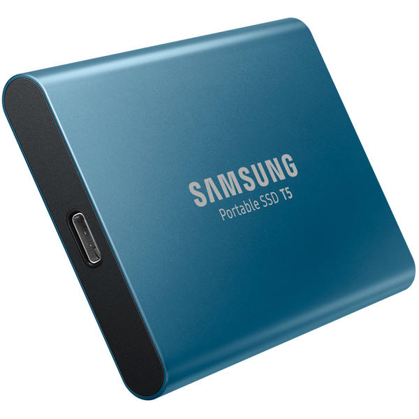 SSD Samsung Portable T5 250GB, Extern, USB 3.1 Type-C, Albastru