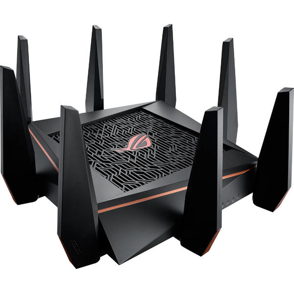 Router Wireless Asus ROG Rapture GT-AC5300, Gigabit, 802.11 a/b/g/n/ac, 1 x WAN, 8 x LAN, 1000 + 2167 + 2167Mbps, Tri Band AC5300