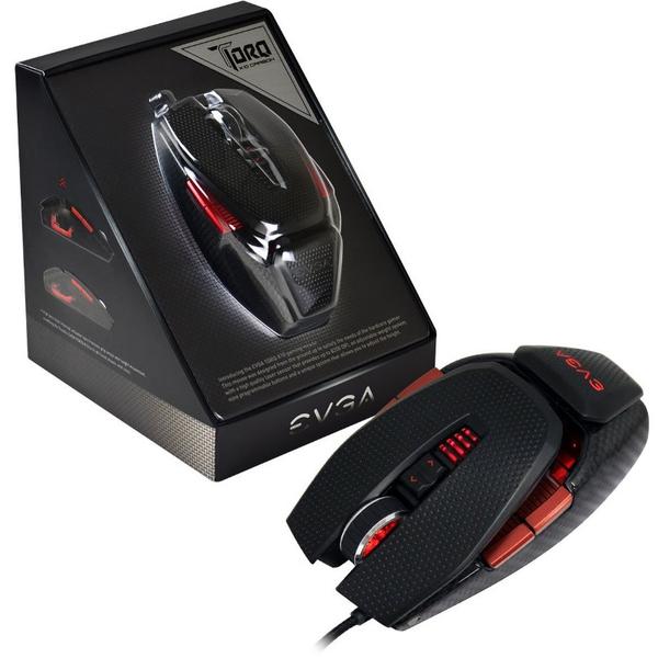 Mouse EVGA TORQ X10 Carbon, USB, Laser, 8200dpi, Carbon