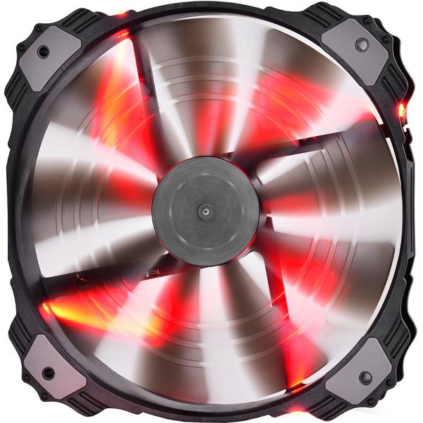 Ventilator PC Deepcool Xfan 200 Red LED, 200mm