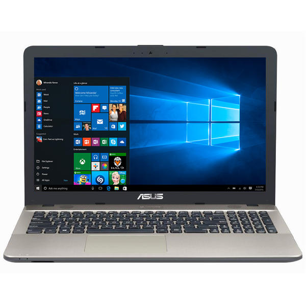 Laptop Asus VivoBook Max X541NA-GO120T, 15.6'' HD, Celeron N3350 1.1GHz, 4GB DDR3, 500GB HDD, Intel HD 500, Win 10 Home 64bit, No ODD, Chocolate Black