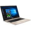 Laptop Asus VivoBook Pro 15 N580VD-DM149, 15.6'' FHD, Core i7-7700HQ 2.8GHz, 8GB DDR4, 500GB HDD + 128GB SSD, GeForce GTX 1050 2GB, Endless OS, Gold