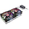 Ventilator PC RAIJINTEK AURA 12 RGB LED with Controller, 120mm, 2 Fan Pack