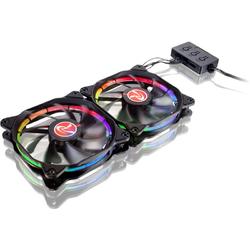 AURA 12 RGB LED with Controller, 120mm, 2 Fan Pack