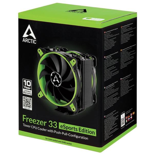 Cooler CPU AMD / Intel Arctic AC Freezer 33 eSport Edition Green