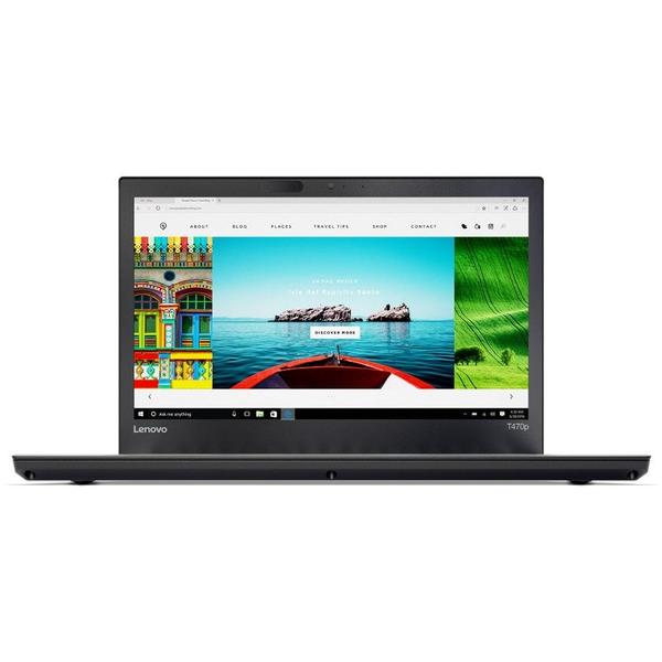 Laptop Lenovo ThinkPad T470p, 14.0'' WQHD, Core i7-7820HQ 2.9GHz, 16GB DDR4, 512GB SSD, GeForce 940MX 2GB, 4G LTE, FingerPrint Reader, Win 10 Pro 64bit, Negru