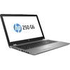 Laptop HP 250 G6, 15.6" FHD, Core i5-7200U 2.5GHz, 8GB DDR4, 256GB SSD, Intel HD 620, Free DOS, Argintiu