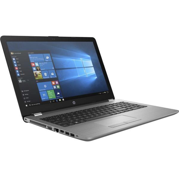 Laptop HP 250 G6, 15.6" FHD, Core i3-6006U 2.0GHz, 4GB DDR4, 256GB SSD, Intel HD 520, Windows 10 Pro, Argintiu