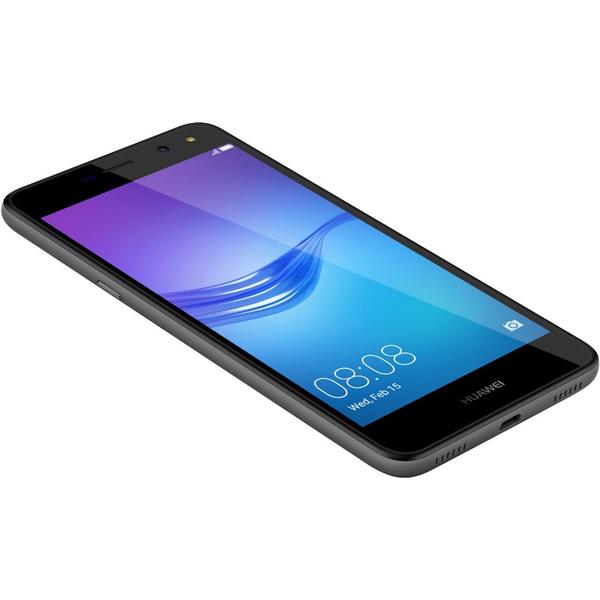 Smartphone Huawei Y6 2017, Dual SIM, 5.0'' IPS LCD Multitouch, Quad Core 1.4GHz, 2GB RAM, 16GB, 13MP, 4G, Grey