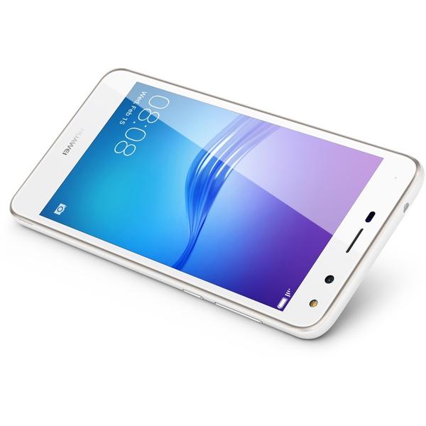 Smartphone Huawei Y6 2017, Dual SIM, 5.0'' IPS LCD Multitouch, Quad Core 1.4GHz, 2GB RAM, 16GB, 13MP, 4G, White