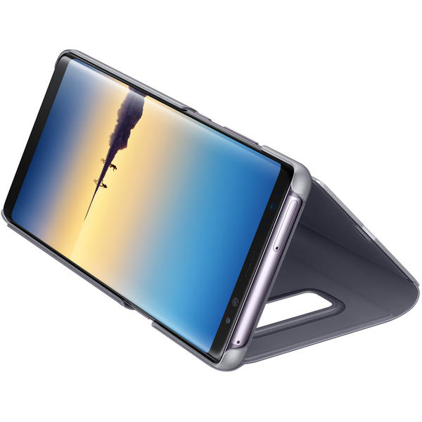 Husa Samsung Clear View Standing pentru Galaxy Note 8 (N950), Violet