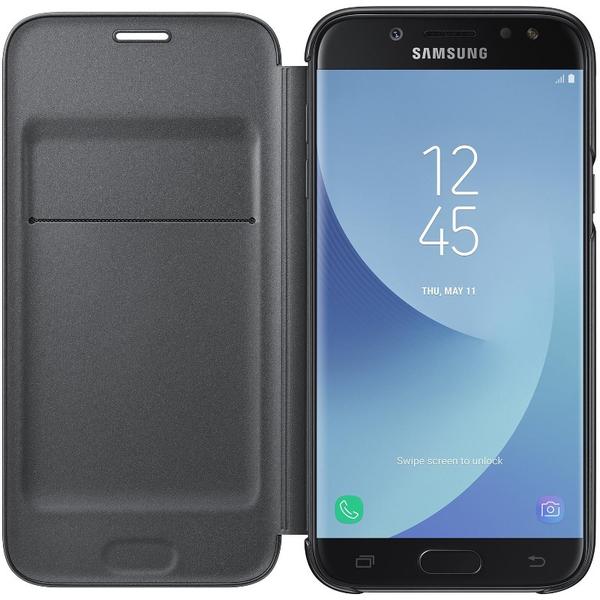 Husa Samsung Flip Wallet pentru Galaxy J5 2017 (J530), Negru