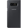 Husa Samsung Clear View Standing pentru Galaxy Note 8 (N950), Negru