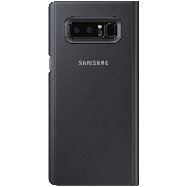 Husa Samsung Clear View Standing pentru Galaxy Note 8 (N950), Negru
