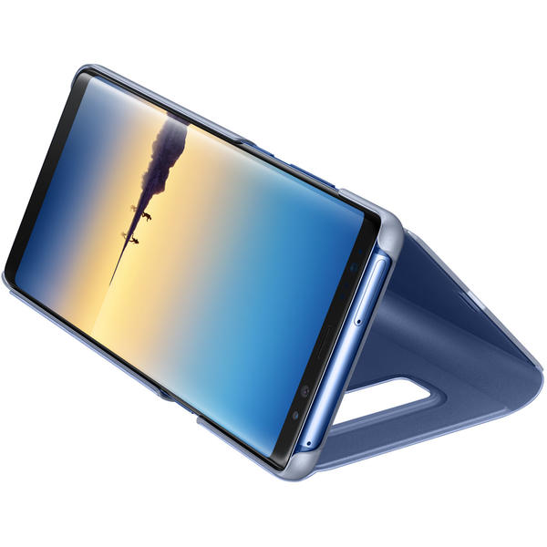 Husa Samsung Clear View Standing pentru Galaxy Note 8 (N950), Albastru