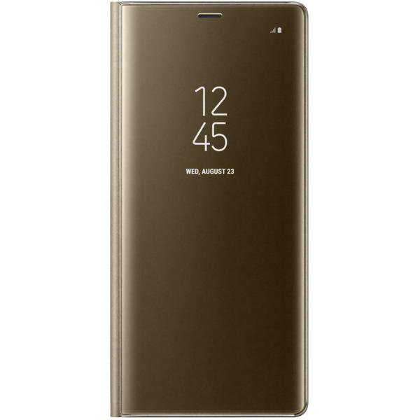 Husa Samsung Clear View Standing pentru Galaxy Note 8 (N950), Auriu