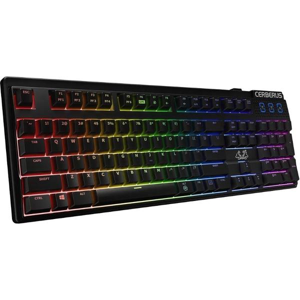 Tastatura Asus Cerberus Mech RGB, USB, Layout US, Negru