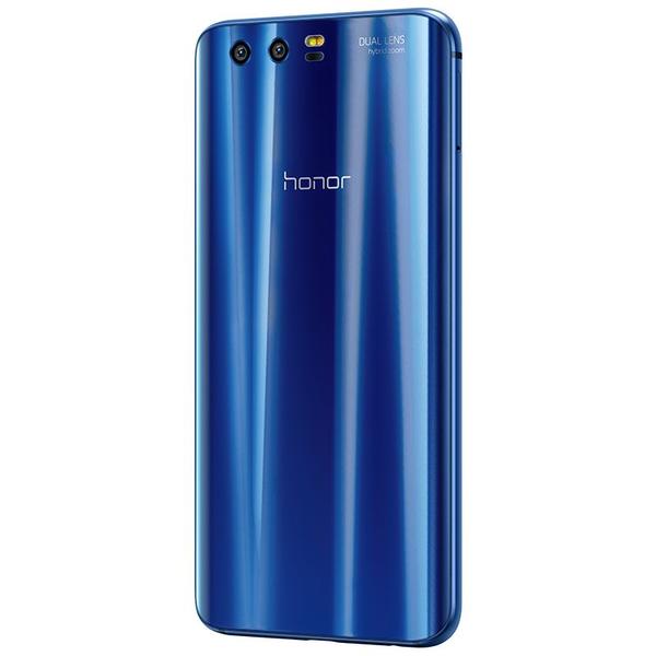 Smartphone Huawei Honor 9, Dual SIM, 5.15'' LTPS IPS LCD Multitouch, Octa Core 2.4GHz + 1.8GHz, 4GB RAM, 64GB, Dual 20MP + 12MP, 4G, Sapphire Blue