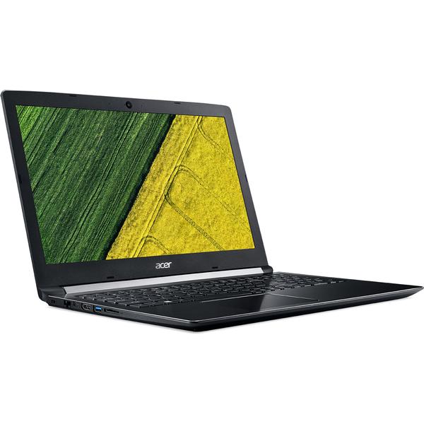 Laptop Acer Aspire A515-51G-55NF, 15.6" FHD, Core i5-7200U 2.5GHz, 4GB DDR4, 1TB HDD, GeForce MX150 2GB, Linux, Negru
