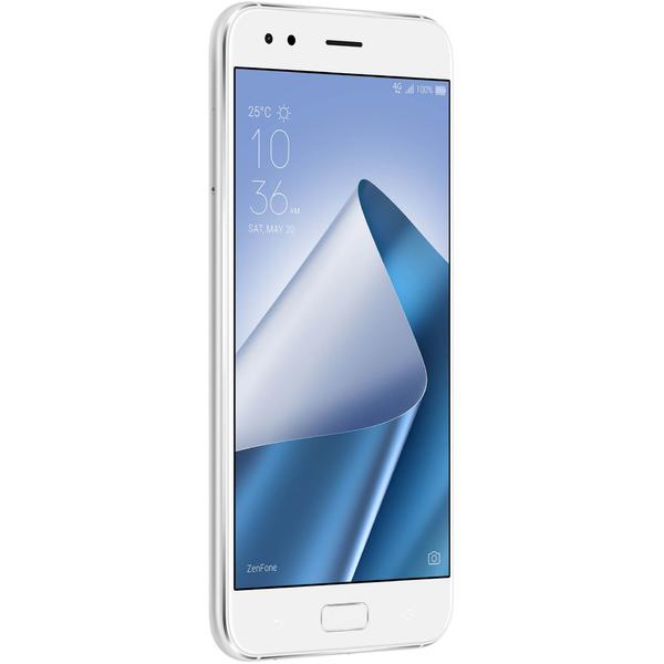 Smartphone Asus ZenFone 4 ZE554KL, Dual SIM, 5.5'' IPS LCD Multitouch, Octa Core 2.2GHz + 1.8GHz, 4GB RAM, 64GB, Dual 12MP + 8MP, 4G, Moonlight White