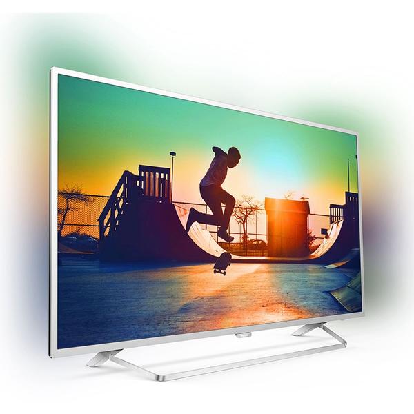 Televizor LED Philips Smart TV Android 65PUS6412/12, 165cm, 4K UHD, Argintiu