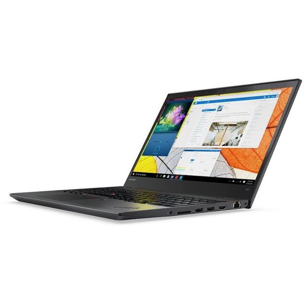 Laptop Lenovo ThinkPad T570, 15.6'' FHD, Core i7-7500U 2.7GHz, 8GB DDR4, 256GB SSD, GeForce 940MX 2GB, FingerPrint Reader, Win 10 Pro 64bit, Negru